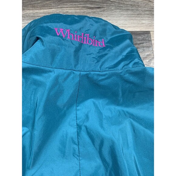 Vintage Columbia Whirlibird Ski Jacket Women’s Large Teal Green Radial Sleeve - Picture 8 of 9